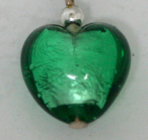 Murano Heart Compiello ( 0.50 x 0.50 in.) # 25 - Click Image to Close